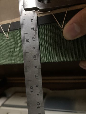 畳の厚み計測の写真